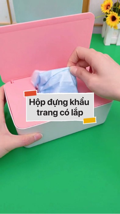 Hộp đựng khẩu trang có lắp #VideoHangGiaDung#shopeestyle#ShopeeVideo#ShopeeCreator #LuotVuiMuaLien #diumi227