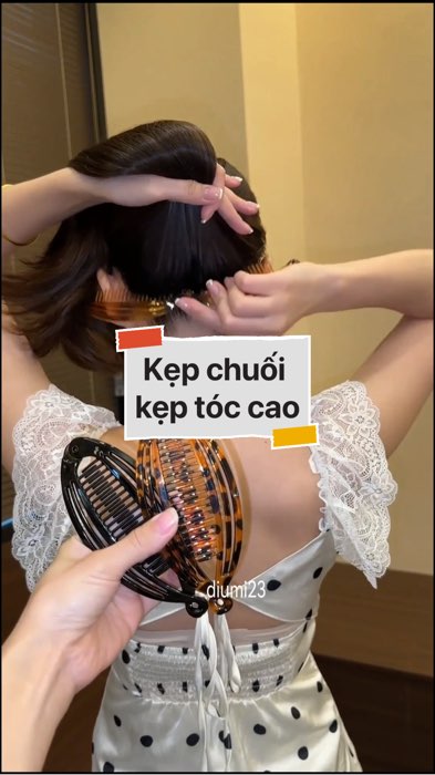 Kẹp chuối kẹp tóc cao #VideohangThoiTrang#shopeestyle#ShopeeVideo#ShopeeCreator#LuotVuiMuaLien#KOLUyTin #diumi278