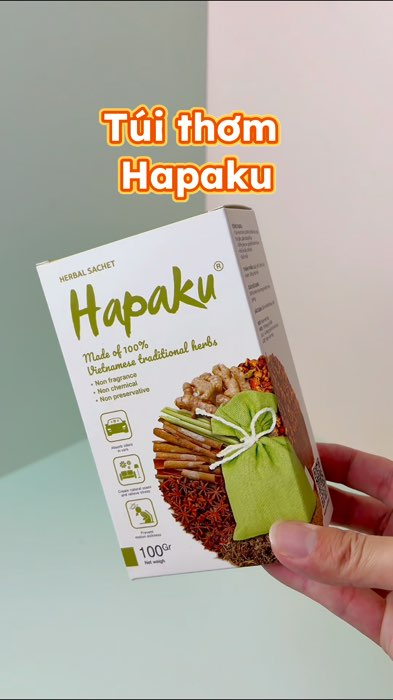 Túi thơm thảo dược Hapaku khử mùi #ShopeeVideo #ShopeeCreator #LuotVuiMuaLien #shopthinhhanh #SandealcungKOL #KOLUyTin #hapaku