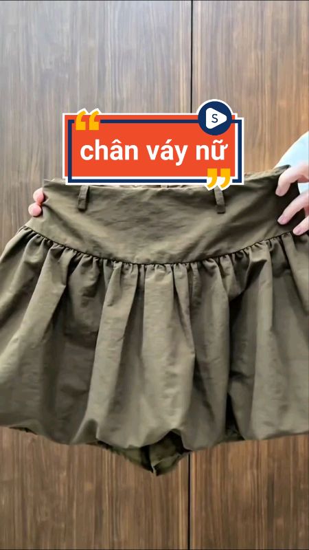 Chân váy bí cạp cao xinh cho nữ #chayvay #vaynu #VideohangThoiTrang #ShopeeCreator #LuotVuiMuaLien