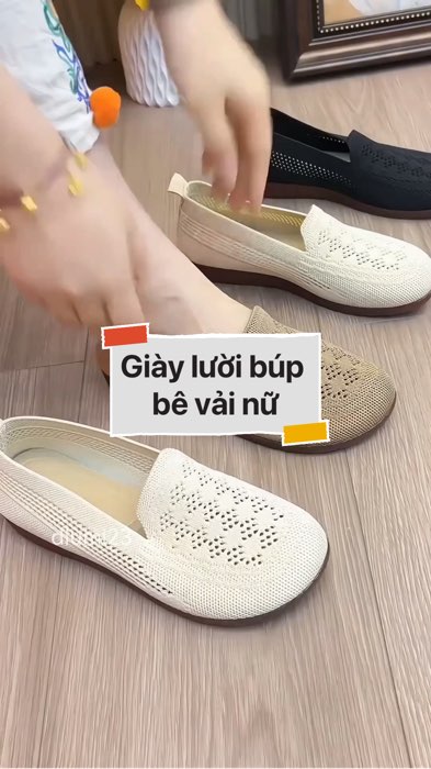 ￼Giày búp bê vải nữ #VideohangThoiTrang#shopeestyle#ShopeeVideo#ShopeeCreator#LuotVuiMuaLien#KOLUyTin #diumi421