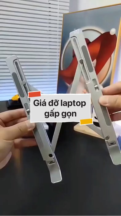 Giá đỡ laptop gấp gọn #VideohangDoiSong#ShopeeVideo#ShopeeCreator #LuotVuiMuaLien#KOLUyTin#Videomuasam #SandealcungKOL #diumi447