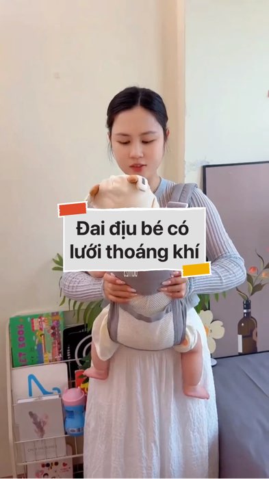 Đai địu bé có lưới thoáng khí #VideoHangMevaBe#shopeestyle#ShopeeVideo#ShopeeCreator#LuotVuiMuaLien #diumi559