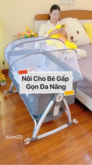 ￼Nôi Cho Bé Gấp Gọn Đa Năng #VideoHangMevaBe#shopeestyle#ShopeeVideo#ShopeeCreator#LuotVuiMuaLien #diumi564