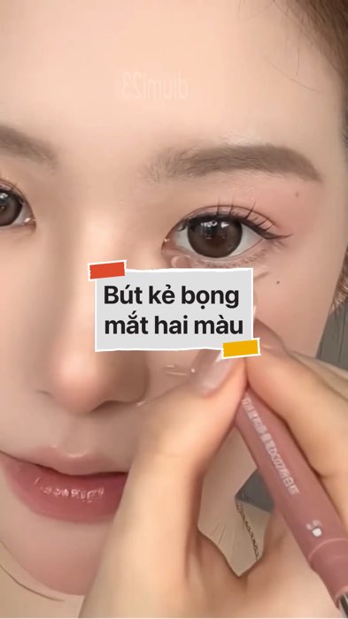 ￼Bút kẻ bọng mắt hai màu #VideohangLamDep#shopeestyle#ShopeeVideo#ShopeeCreator #LuotVuiMuaLien#KOLUyTin#Videomuasam #SandealcungKOL #diumi569