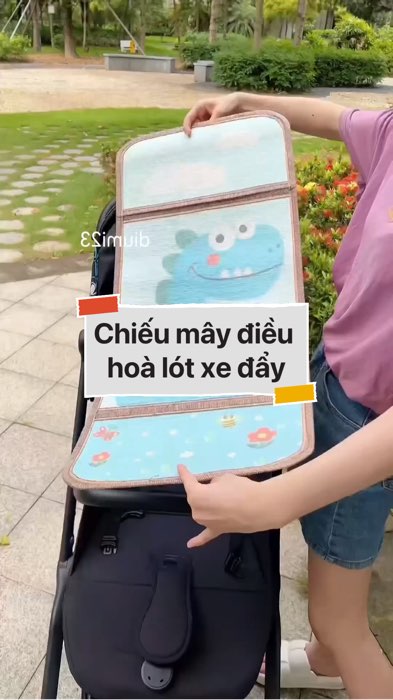 ￼Chiếu mây điều hoà lót xe đẩy cho bé #VideoHangMevaBe#shopeestyle#ShopeeVideo#ShopeeCreator#LuotVuiMuaLien #diumi597