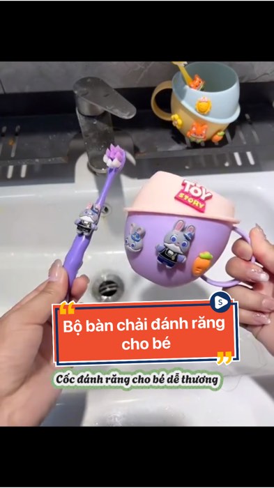 Bộ bàn chải đánh răng cho bé. #shoppevideo #xuhuong #sansalecungkoc #LuotVuiMuaLien