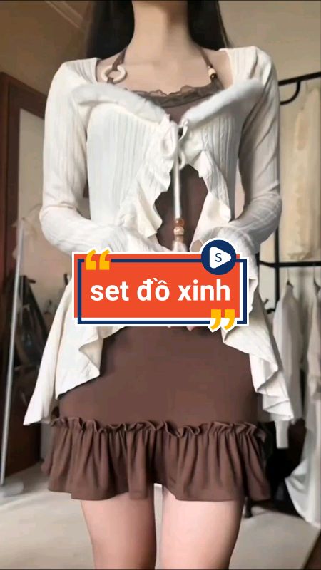 Set đồ xinh #setvaynu #LuotVuiMuaLien #VideohangThoiTrang #HangMoiVe #ShopeeVideo #ShopeeCreator