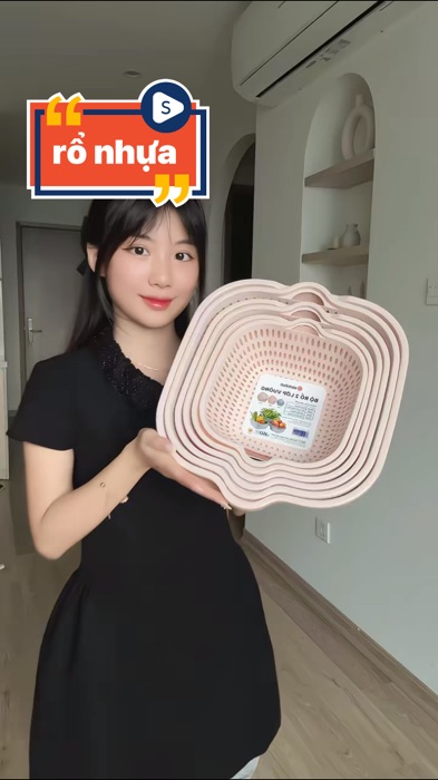 Rổ nhựa #ShopeeCreator #ShopeeVideo #KOLUYTIN #NgoiSaoTiemNang #HangMoiVe #LuotVuiMuaLien