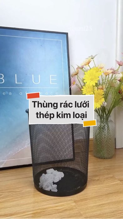 Thùng rác lưới thép kim loại #VideoHangGiaDung#shopeestyle#ShopeeVideo#ShopeeCreator #LuotVuiMuaLien #diumi839