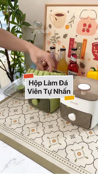 Hộp Làm Đá Viên Nhấn Tự Động #VideoHangGiaDung#shopeestyle#ShopeeVideo#ShopeeCreator #LuotVuiMuaLien #diumi950