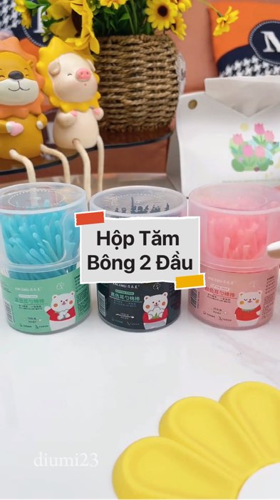 ￼Hộp Tăm Bông 2 Đầu #VideohangTieuDung #shopeestyle#ShopeeVideo#ShopeeCreator #LuotVuiMuaLien#KOLUyTin#Videomuasam #SandealcungKOL #diumi124