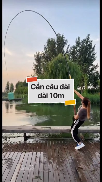 Cần câu đài dài 10m #VideohangDoiSong#ShopeeVideo#ShopeeCreator #LuotVuiMuaLien#KOLUyTin#Videomuasam #SandealcungKOL #diumi195