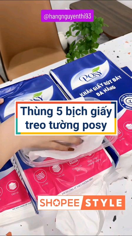 Thùng 5 bịch giấy treo tường posy #Videohangnhacua #KOLUyTin #shopeecreator #xuhuong #ShopeeVideo #hangmoive #luotvuimualien #shopxuhuong #videomuasam