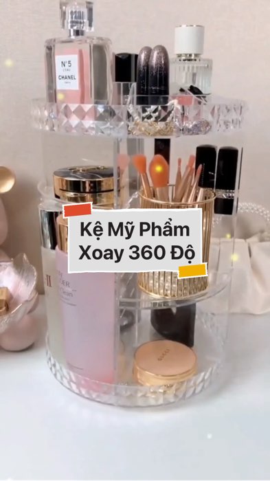 Kệ Mỹ Phẩm Trụ Xoay 360 Độ #VideoHangGiaDung#shopeestyle#ShopeeVideo#ShopeeCreator #LuotVuiMuaLien #diumi727