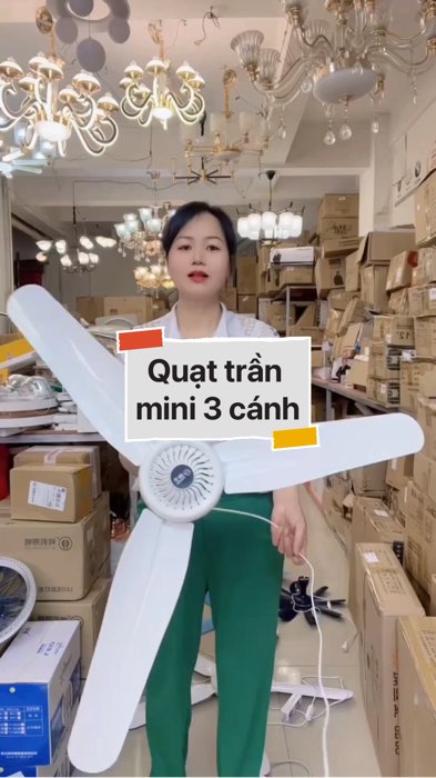 Quạt trần mini 3 cánh #VideohangDienTu#shopeestyle#ShopeeVideo#ShopeeCreator #LuotVuiMuaLien#diumi11 #Videomuasam #SandealcungKOL