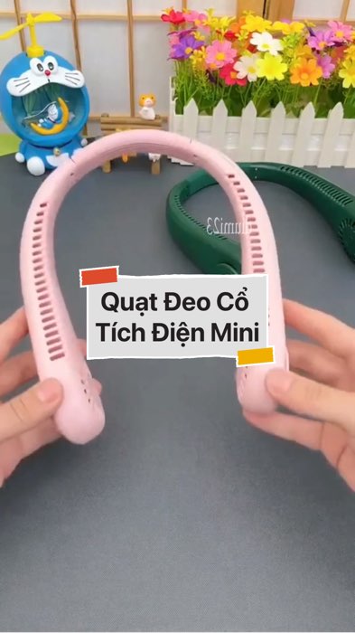 Quạt Đeo Cổ Tích Điện Mini #VideohangDienTu#shopeestyle#ShopeeVideo#ShopeeCreator #LuotVuiMuaLien#KOLUyTin#Videomuasam #SandealcungKOL #diumi24
