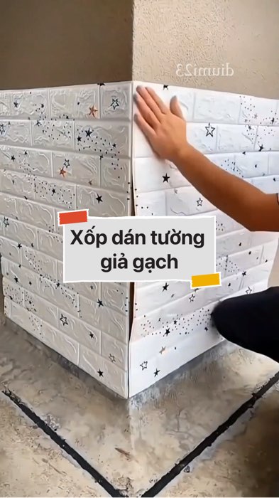 Xốp dán tường 3d #VideohangNhaCua#shopeestyle#ShopeeVideo#ShopeeCreator #LuotVuiMuaLien#KOLUyTin#Videomuasam #SandealcungKOL #diumi55