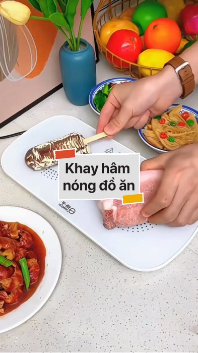 Khay hâm nóng đồ ăn #VideohangDienTu#shopeestyle#ShopeeVideo#ShopeeCreator #LuotVuiMuaLien#KOLUyTin#Videomuasam #SandealcungKOL #diumi86
