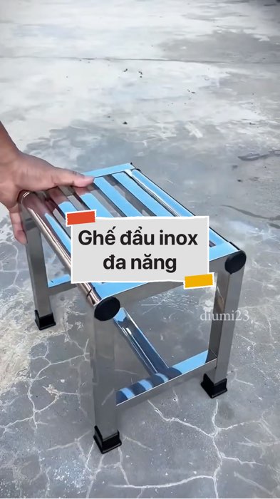 ￼Ghế đẩu inox đa năng #VideoHangGiaDung#shopeestyle#ShopeeVideo#ShopeeCreator #LuotVuiMuaLien #diumi165
