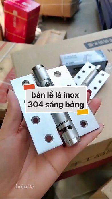 bản lề lá inox 304 sáng bóng.