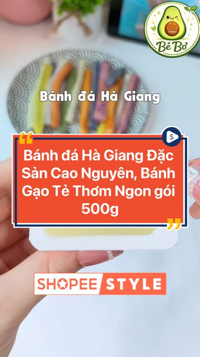 ￼Bánh đá Hà Giang Đặc Sản Cao Nguyên, Bánh Gạo Tẻ Thơm Ngon gói 500g#ShopeeVideo #SandealcungKOL #VideohangTieuDung