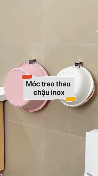 ￼Móc treo thau chậu inox 304 #VideoHangGiaDung#shopeestyle#ShopeeVideo#ShopeeCreator #LuotVuiMuaLien #diumi206