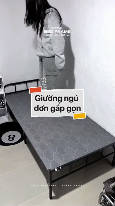 Giường ngủ đơn gấp gọn #VideoHangGiaDung#shopeestyle#ShopeeVideo#ShopeeCreator #LuotVuiMuaLien #diumi223
