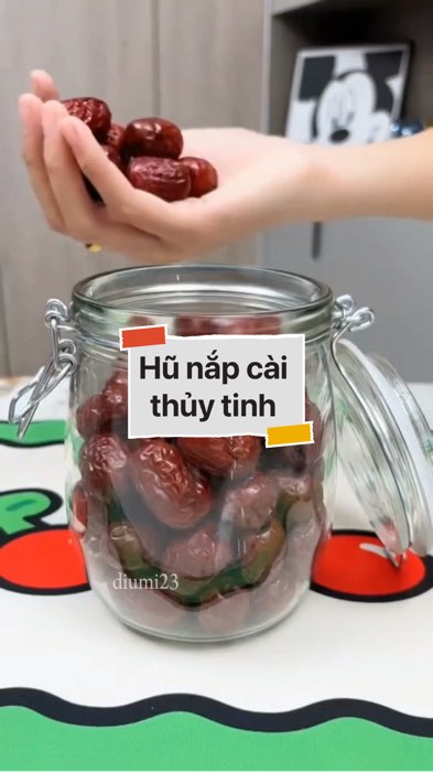 ￼Hũ nắp cài thủy tinh  #VideoHangGiaDung#shopeestyle#ShopeeVideo#ShopeeCreator #LuotVuiMuaLien #diumi232