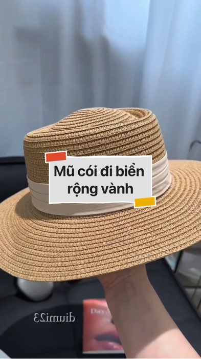Mũ cói đi biển #VideohangThoiTrang#shopeestyle#ShopeeVideo#ShopeeCreator#LuotVuiMuaLien#KOLUyTin #diumi244