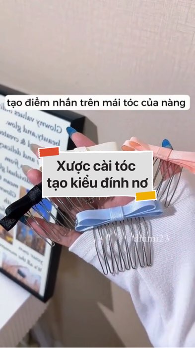 Xược cài tóc tạo kiểu đính nơ #VideohangThoiTrang#shopeestyle#ShopeeVideo#ShopeeCreator#LuotVuiMuaLien#KOLUyTin #diumi345