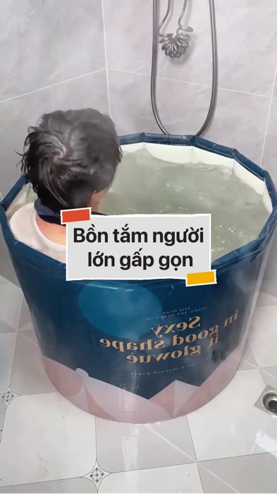 Bồn tắm người lớn gấp gọn #VideohangDoiSong#ShopeeVideo#ShopeeCreator #LuotVuiMuaLien#KOLUyTin#Videomuasam #SandealcungKOL #diumi352