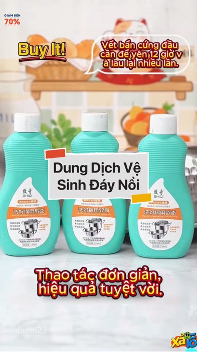 Dung Dịch Vệ Sinh Đáy Nồi #VideohangTieuDung #shopeestyle#ShopeeVideo#ShopeeCreator #LuotvuiMuaLien#KOLUyTin#Videomuasam #SandealcungKOL #diumi354