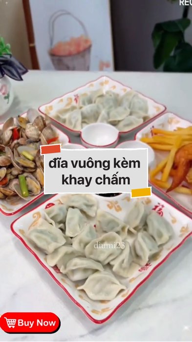 đĩa vuông kèm khay chấm #VideoHangGiaDung#shopeestyle#ShopeeVideo#ShopeeCreator #LuotVuiMuaLien #diumi359
