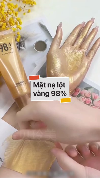 Mặt nạ lột vàng 98% #VideohangLamDep#shopeestyle#ShopeeVideo#ShopeeCreator #LuotVuiMuaLien#KOLUyTin#Videomuasam #SandealcungKOL #diumi397