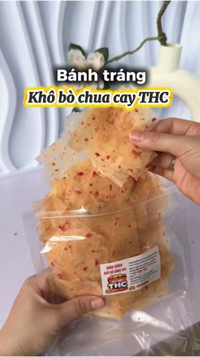 ￼Bánh tráng khô bò chua cay Ăn Vặt THC thấm gia vị càng ăn càng ghiền #banhtrangkhobo #banhtrangbotoi #banhtrangbotoichuacay #banhtrang