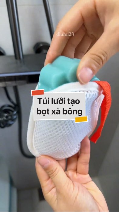 Túi lưới tạo bọt xà bông #VideohangDoiSong#ShopeeVideo#ShopeeCreator #LuotVuiMuaLien#KOLUyTin#Videomuasam #SandealcungKOL #diumi456