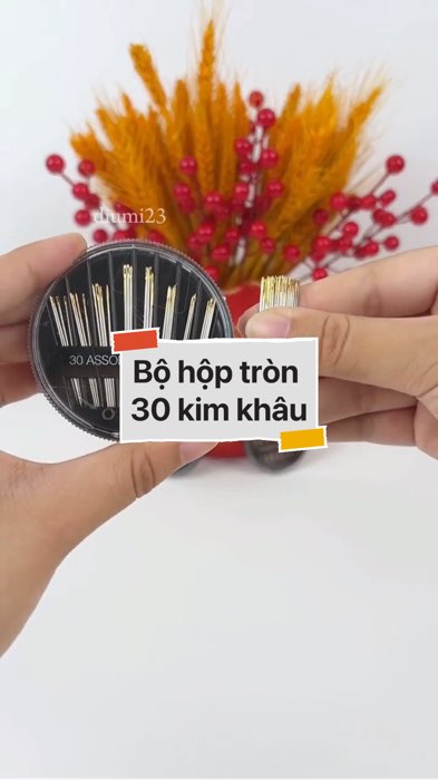 Bộ hộp tròn 30 kim khâu #VideohangDoiSong#ShopeeVideo#ShopeeCreator #LuotVuiMuaLien#KOLUyTin#Videomuasam #SandealcungKOL #diumi474