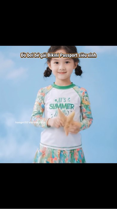 Đồ bơi bé gái siêu xinh Bikini Passport #ShopeeCreator #LuotVuiMuaLien #ShopeeVideo