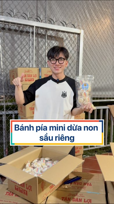 Bánh pía mini dừa non sầu riêng #banhpiamini #dacsanbentre #71bentre #banhpiatandanloi #tandanloimooncake