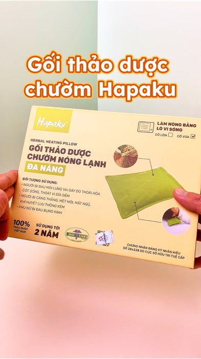 Gối chườm thảo dược đa năng Hapaku #ShopeeVideo #ShopeeCreator #LuotVuiMuaLien #shopthinhhanh #SandealcungKOL #KOLUyTin #hapaku #goithaoduoc #goichuom