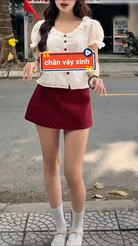 Chân váy xinh #chanvay #videohangthoitrang #HangMoiVe #ShopeeCreator #shopeevideo #LuotVuiMuaLien