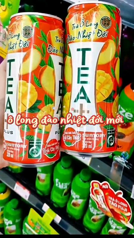 Ô long đào nhiệt đới lon mới siêu xịn #traolong #HangMoiVe #ShopeeCreator #shopeevideo