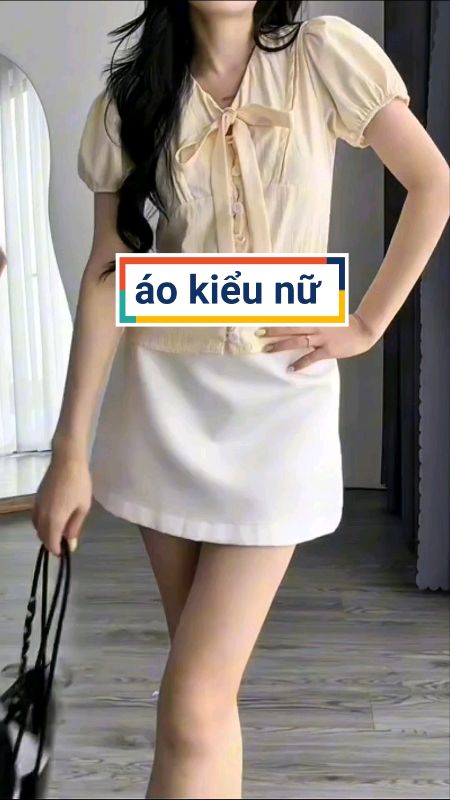 Áo sơ mi kiểu nữ nơ đi làm, đi chơi, đi du lịch đều đẹp #aokieu #aosomi #aodilam #VideohangThoiTrang #SandealcungKOL #ShopeeCreator