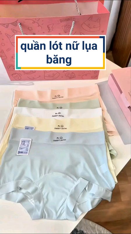 Hộp quần lót nữ chất lụa băng siêu mát #quanlotnu #quanlotboxer #ShopeeCreator #LuotVuiMuaLien #shopeevideo