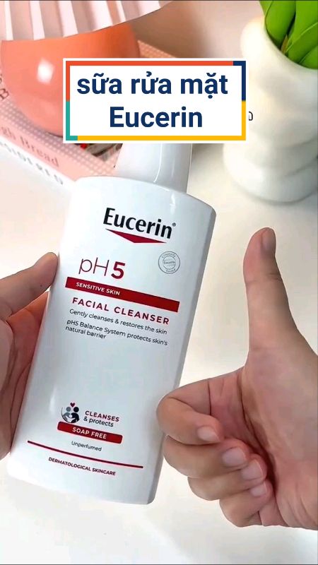 Sữa rửa mặt cho da nhạy cảm Eucerin #suaruamat #ShopeeCreator #LuotVuiMuaLien