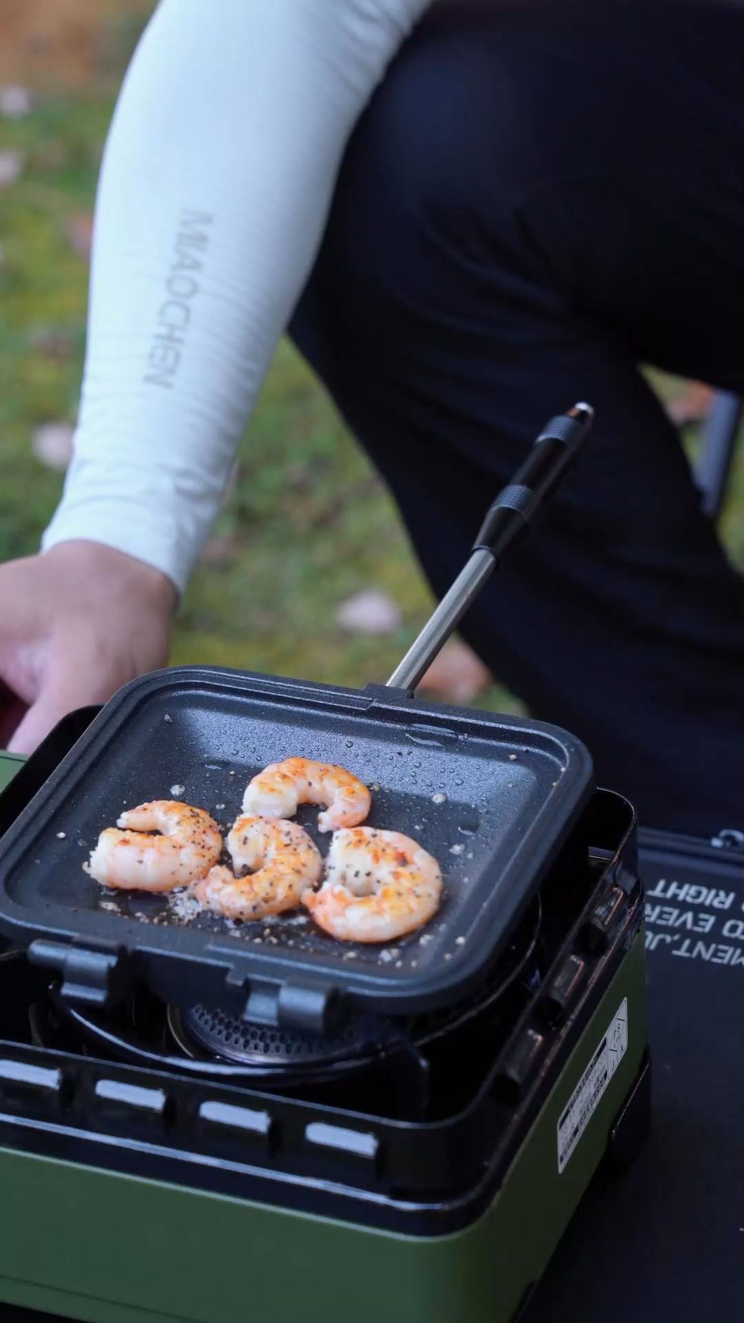 Nấu bữa sáng từ chiếc chảo kẹp Sandwich Campingmoon TT-1315 #campingmoonvietnam #campingmoon