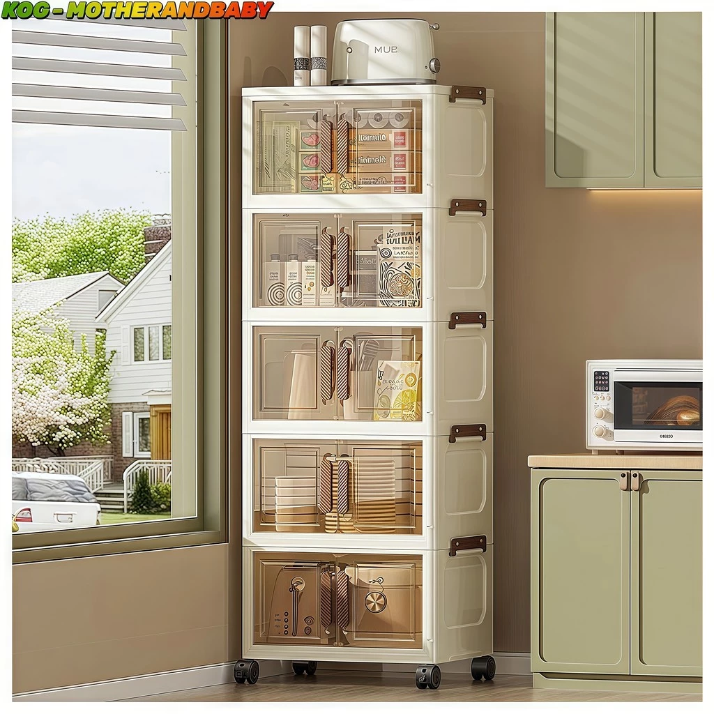 Tủ nhựa gấp không cần lắp đặt, size 38 45 52CM tùy chọn, chất liệu pp cao cấp không mùi