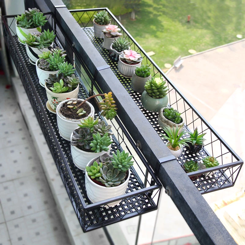 Giá treo chậu cây ban công Giá đỡ chậu cây ban công - Đủ 3 màu Đen/Trắng/Vàng - Sang trọng - Tinh tế - inbonsai.com