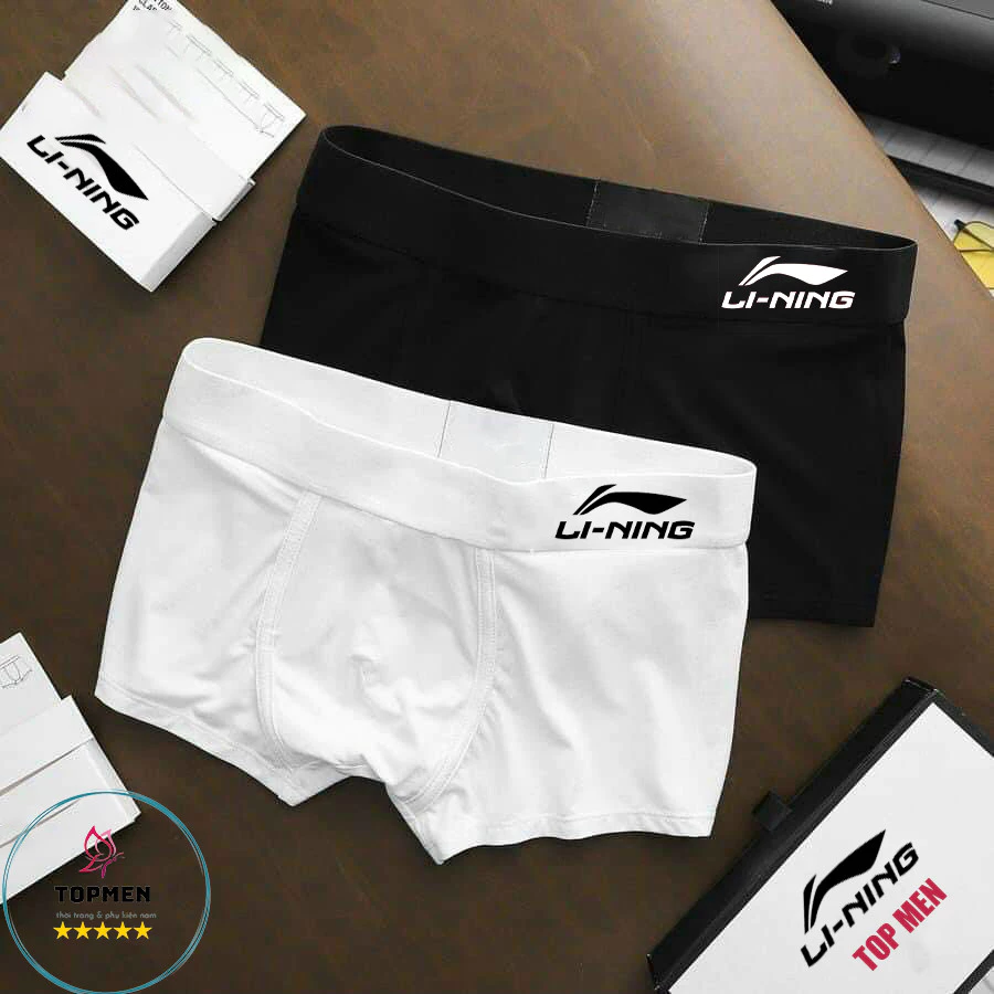 Quần lót nam thể thao LI-NING cao cấp chất thun lạnh đẹp quần sịp nam đùi mềm mại co dãn